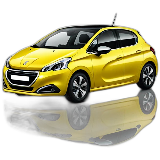 Peugeot e208 jaune emoji