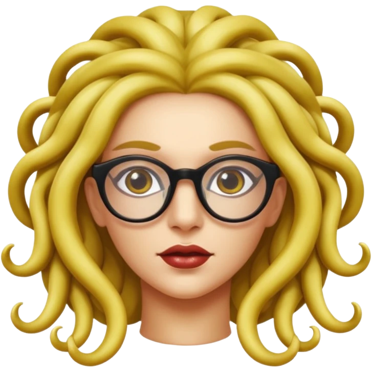 Medusa Versace with glasses  emoji