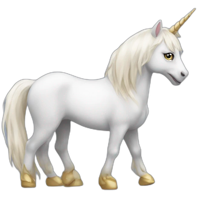 Chat sur licorne emoji