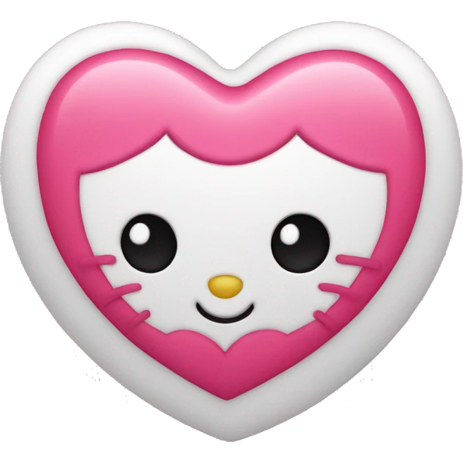 hello kitty heart emoji