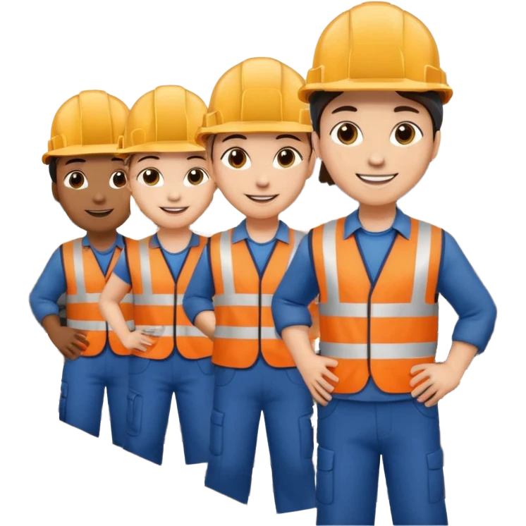 group of railway engineers emoji