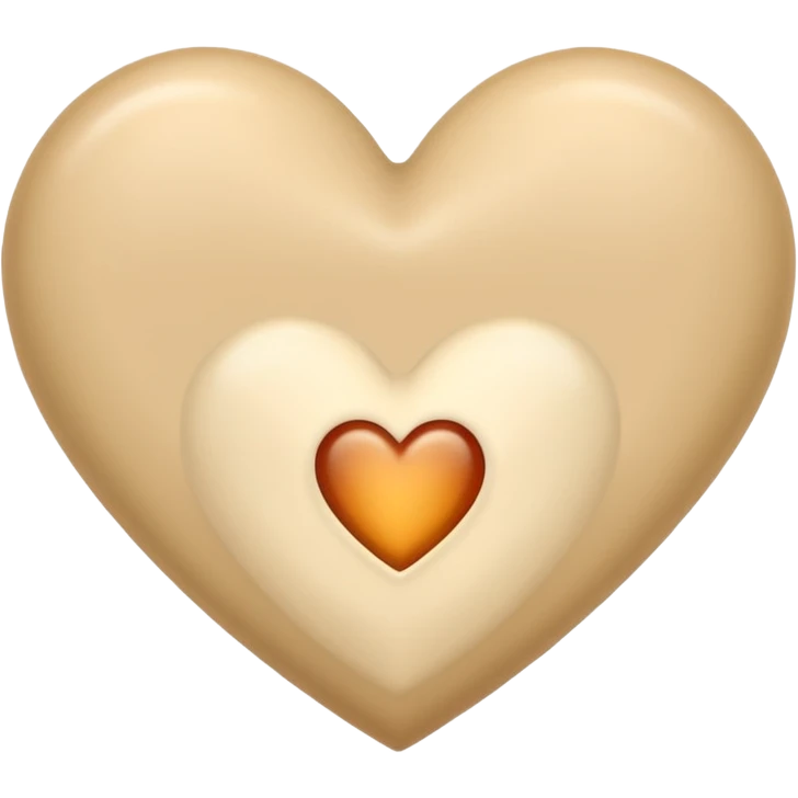 Beige Heart emoji