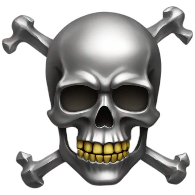 metal skull emoji