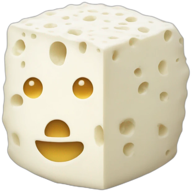 white cheese ball emoji