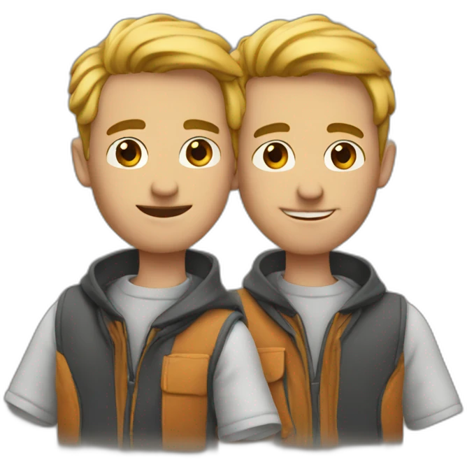 two friends men emoji