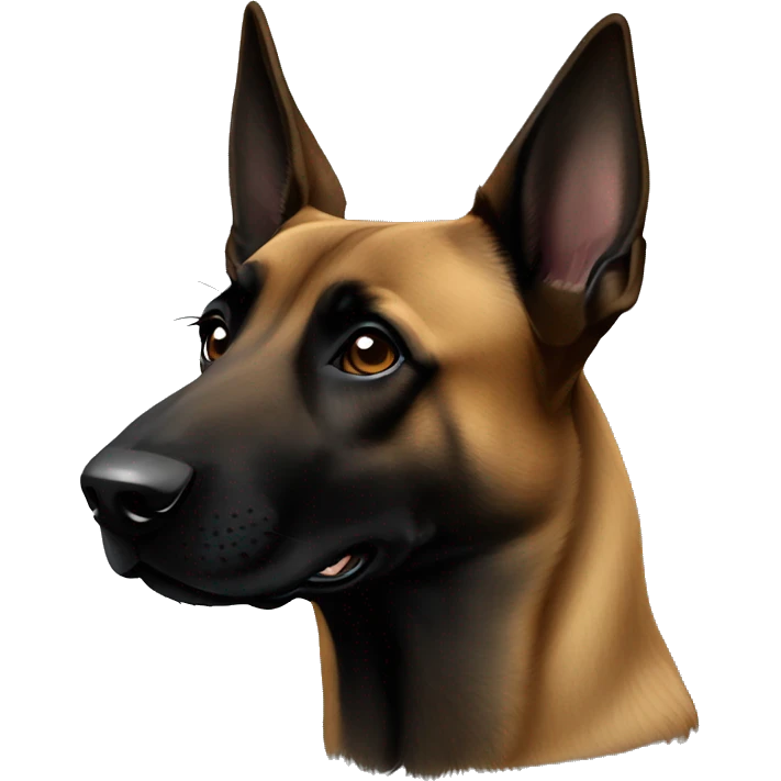 dark belgian malinois emoji