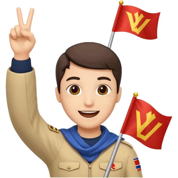 waving victory flag emoji