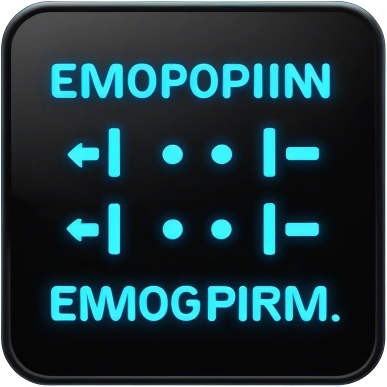 neon program code emoji