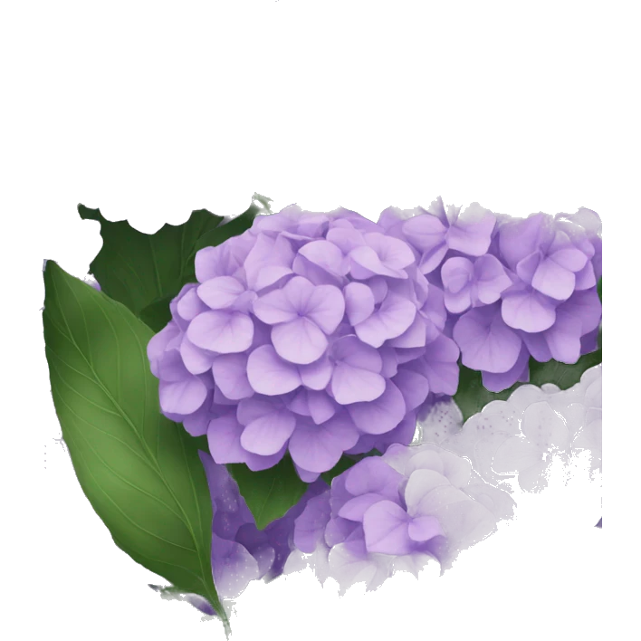 light purple hydrangeas  emoji