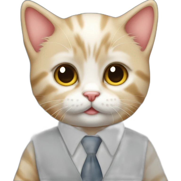 little kitten who is a lawyer emoji