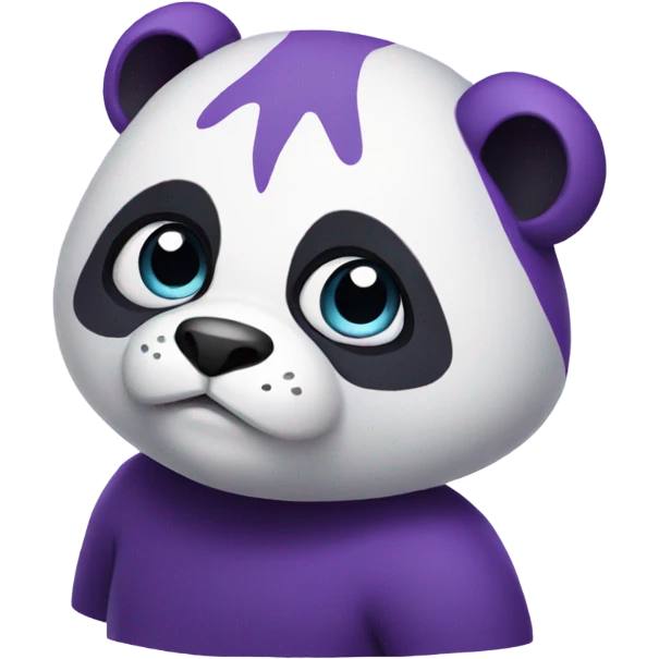 Purple panda  emoji