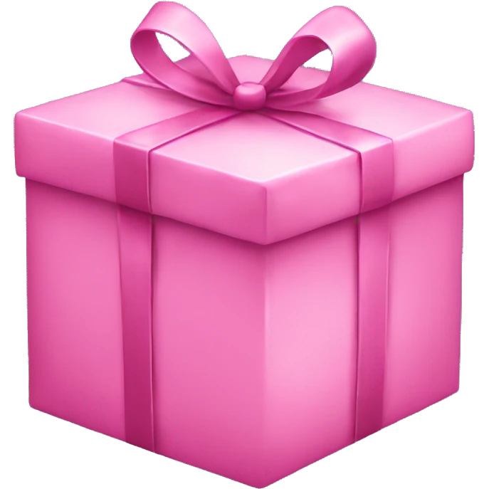 Pink Christmas gift emoji
