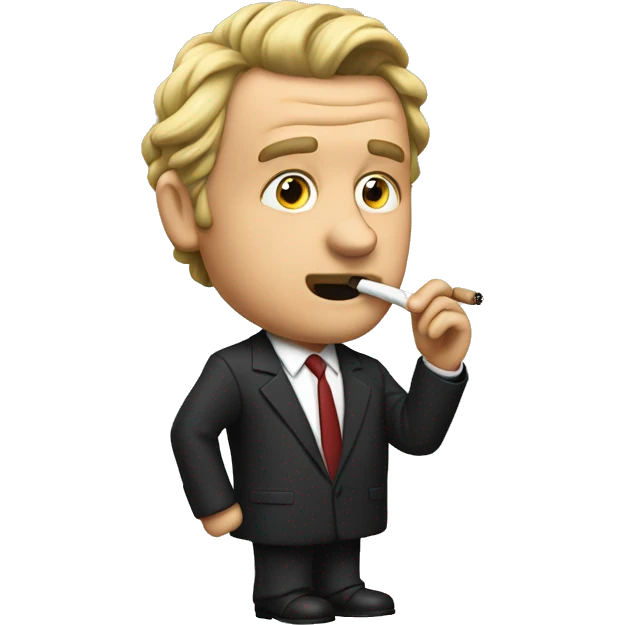 Hello Keating, smoking cigarette emoji