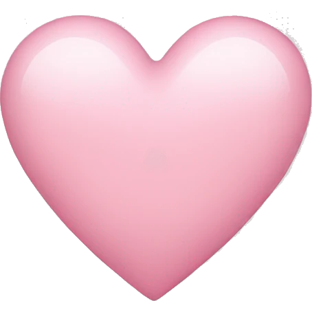 light pink heart emoji