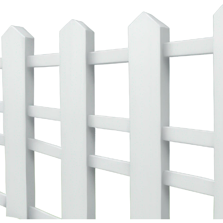 Cute white fence emoji