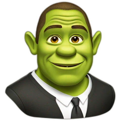 shrek as obama emoji