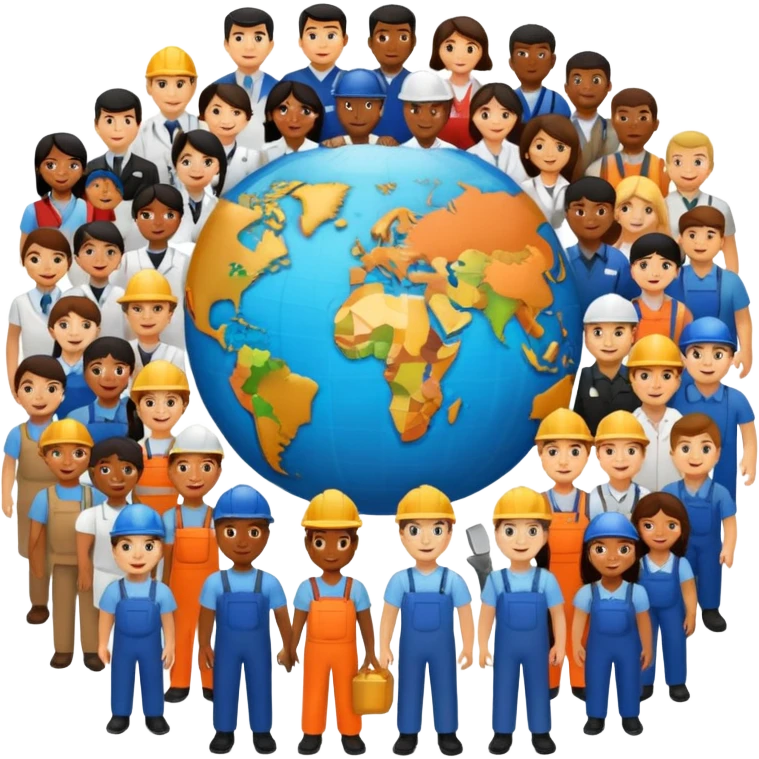 The World of Labor May emoji