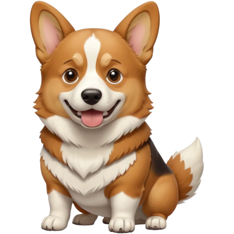 Fearsome corgi in battle emoji