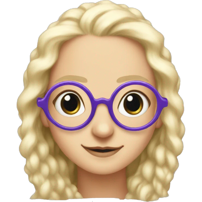 Luna lovegood wearing spectrespecs emoji