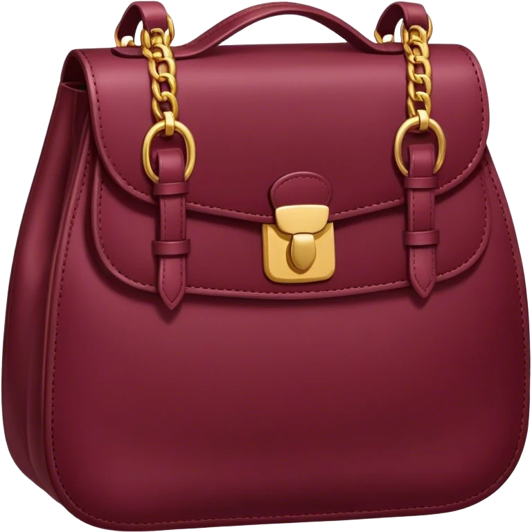 burgundy bag emoji