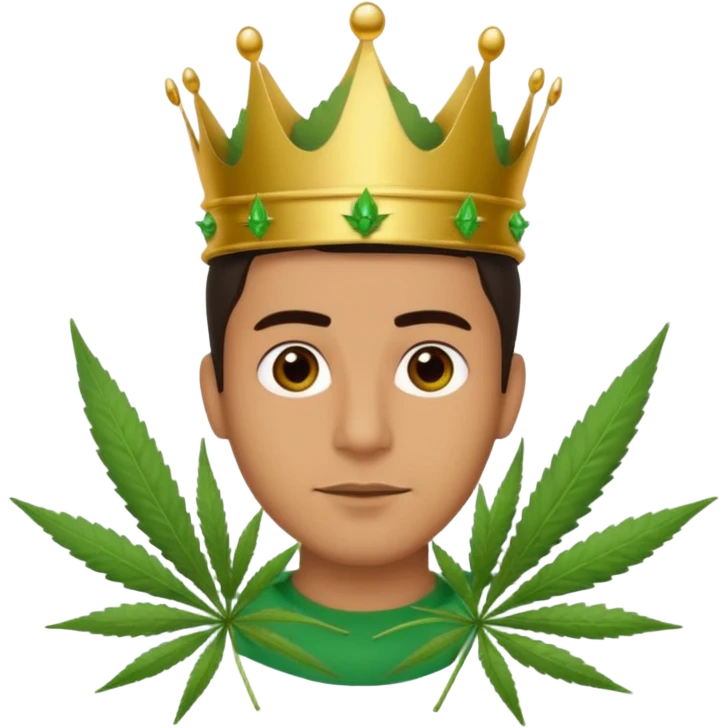 Weed king emoji
