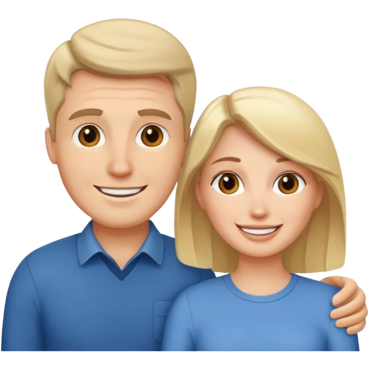 a person chatting up another person, one white male, one white woman emoji