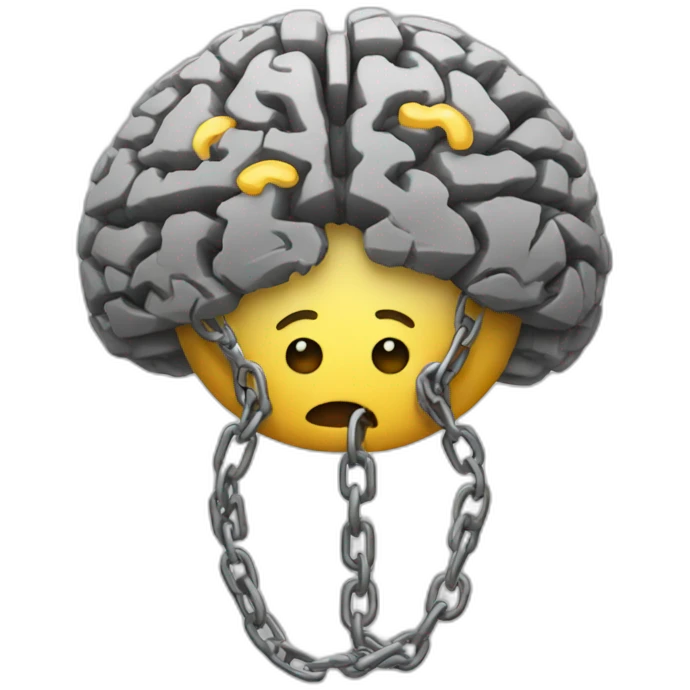 chained brain emoji