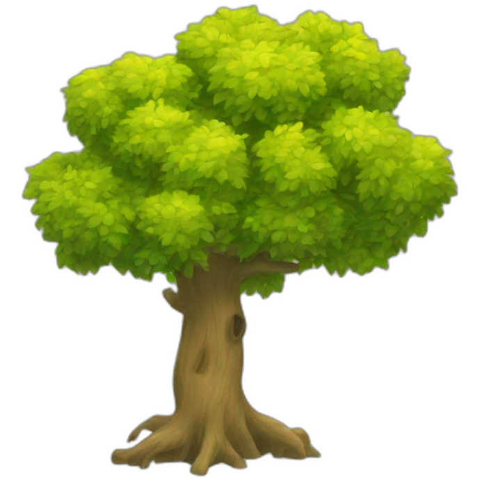 Arbre jaune emoji