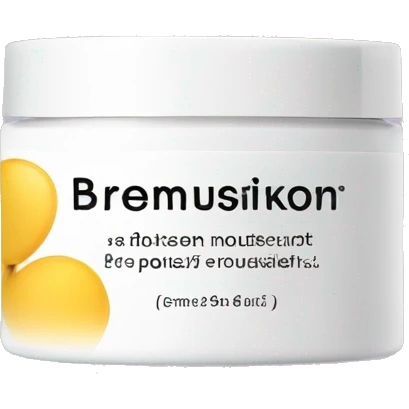 body moisturizer cream pot with label emoji