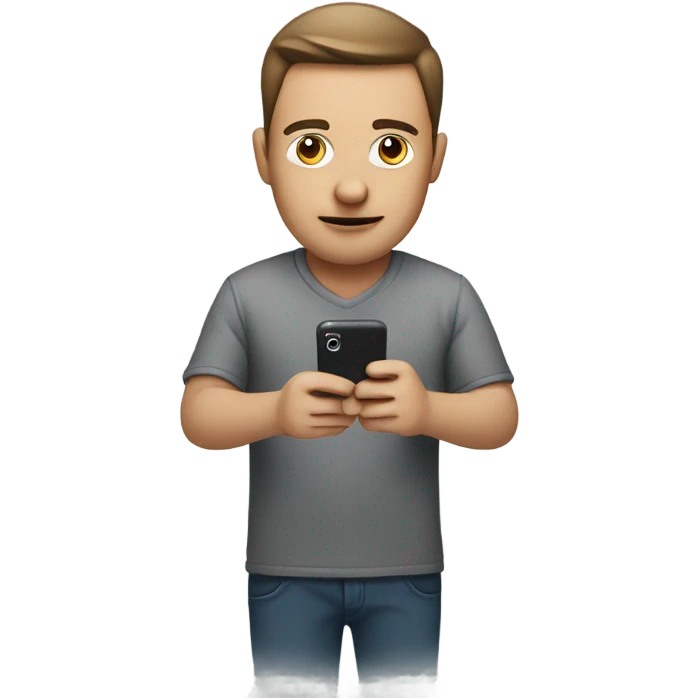 Man FaceTiming  emoji