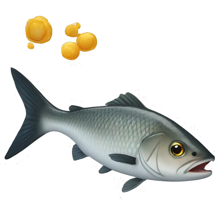 séné qui mange du poisson emoji