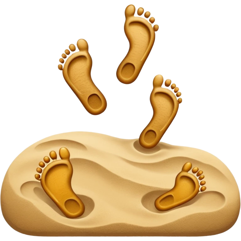 two footprints: child and adult emoji