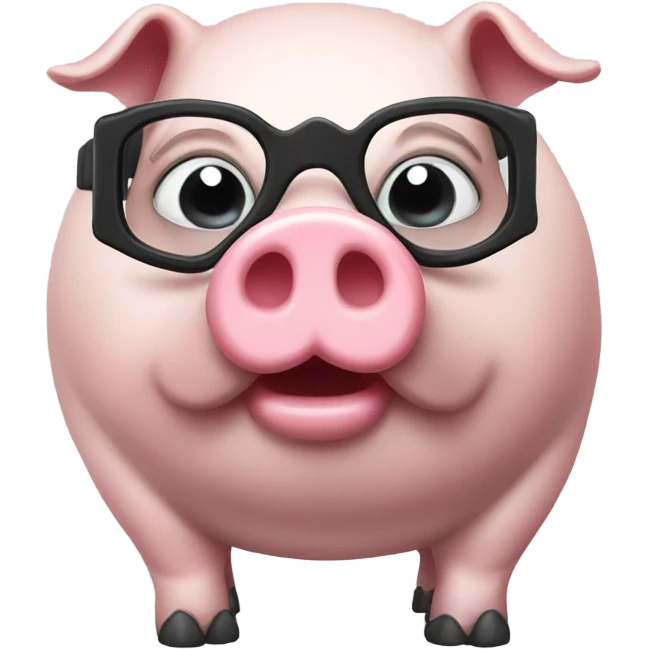 Fat pig wearing a snorkel  emoji