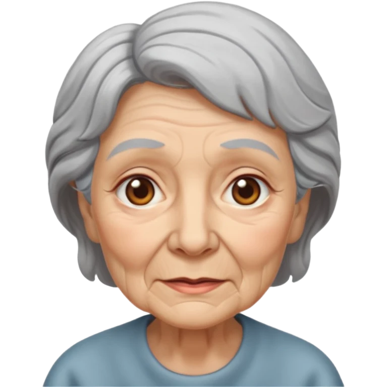 Create an avatar of old woman emoji