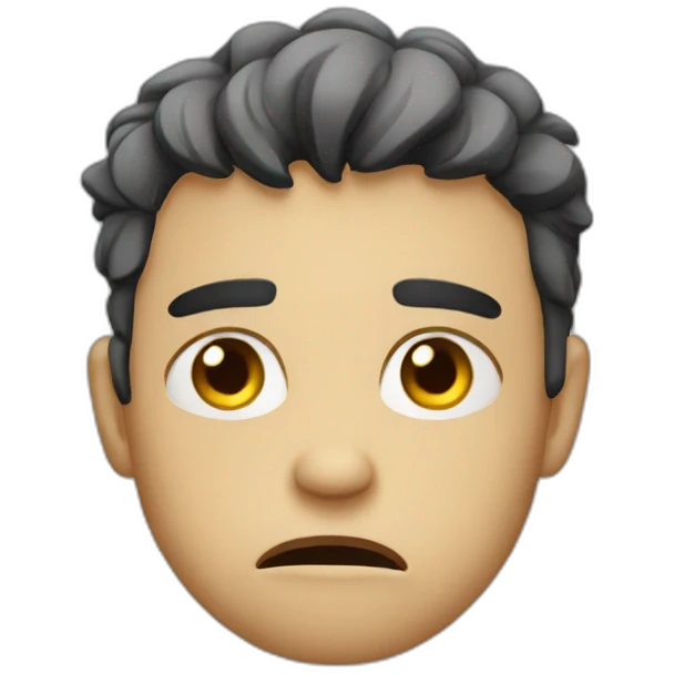 sad angry boy emoji