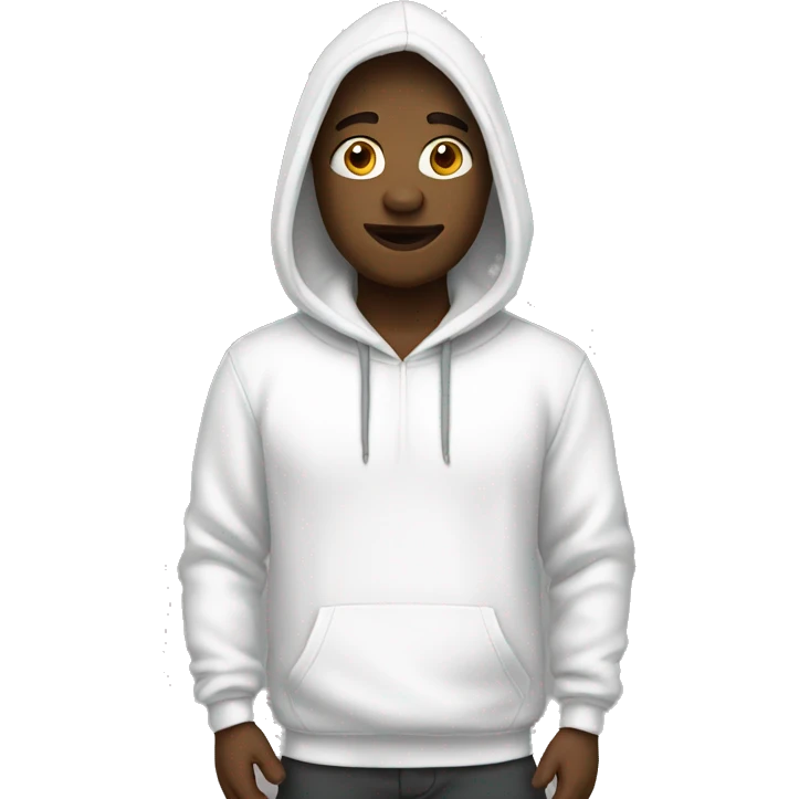 white hoodie emoji