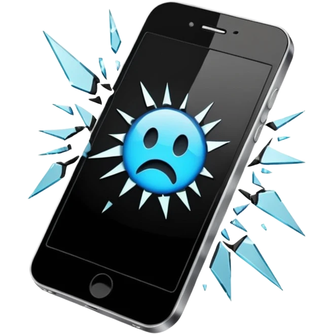 Phone screen broken emoji