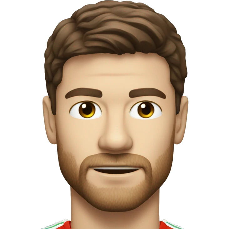 soccer, face of 'xabi alonso' emoji