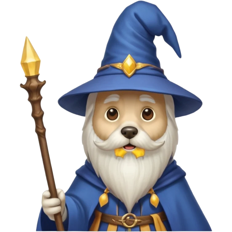 Dog wizard emoji