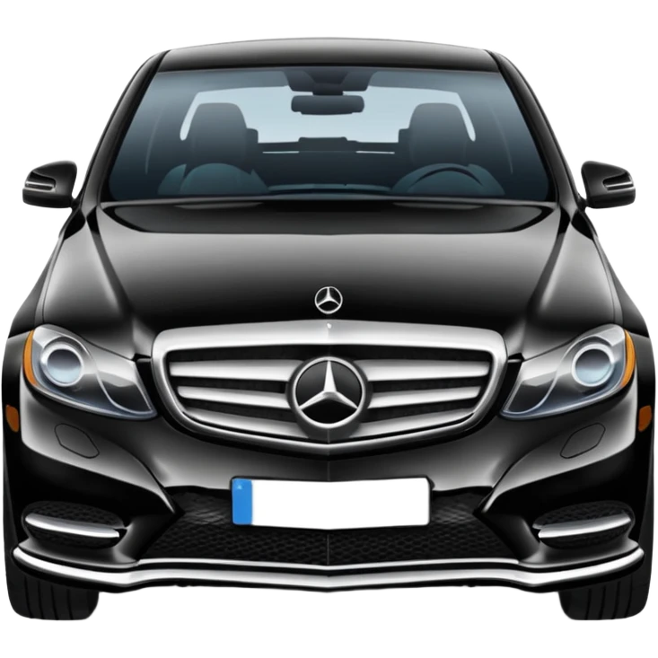 Crée-moi une voiture noire, berline, très classe Mercedes classe C. emoji