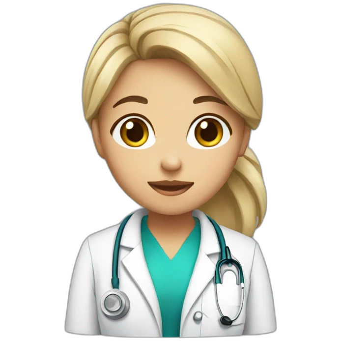 Girl doctor cute  emoji