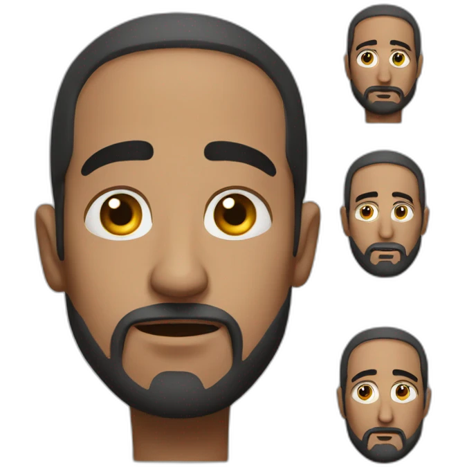 a muslim man feeling confused emoji