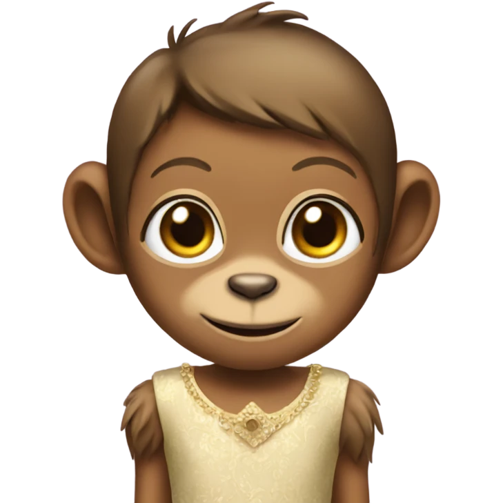 Monkey in a dress  emoji