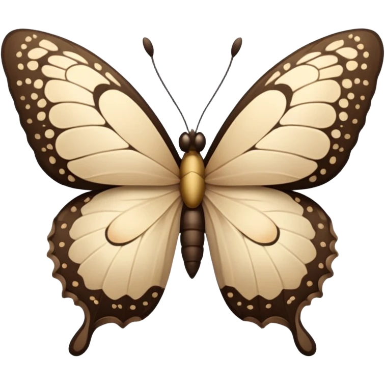 цвеок а на нем бабочка beige emoji