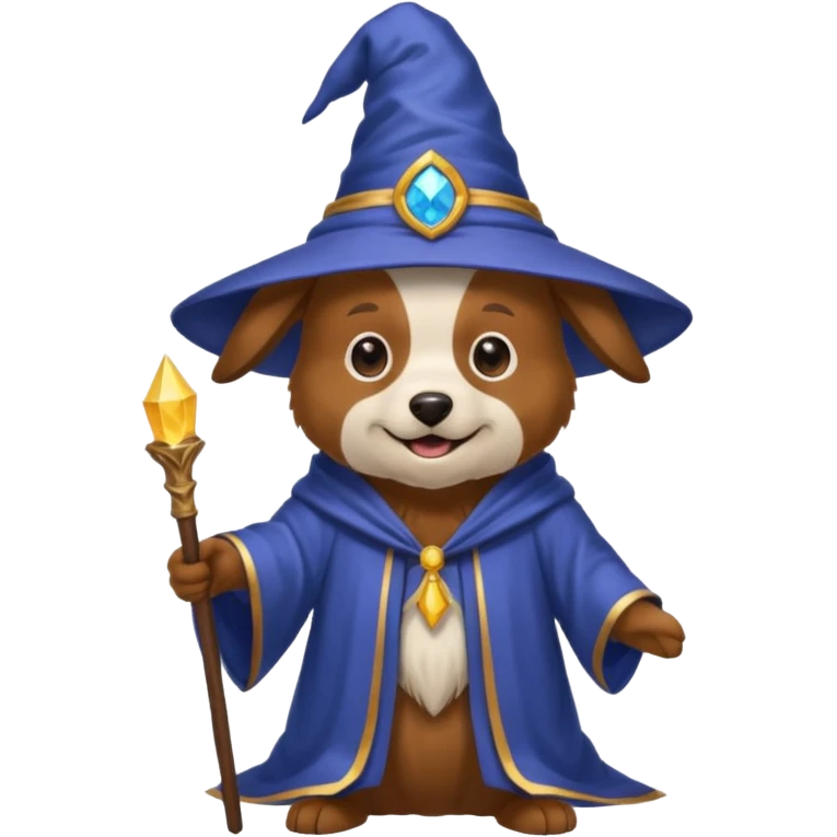 Dog wizard emoji