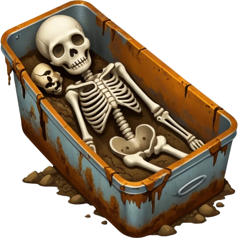 tin figure buried with a corpse emoji