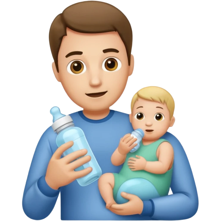 man with baby bottle emoji