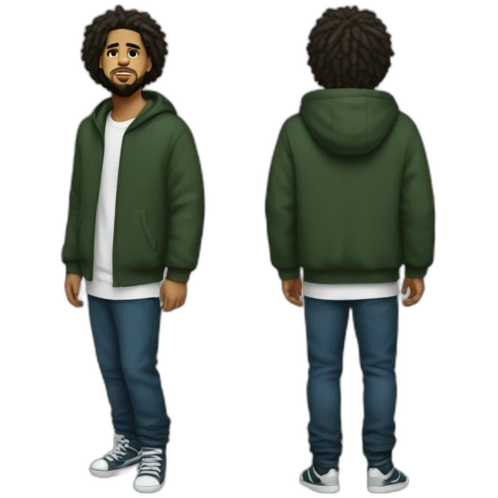 J Cole full body emoji