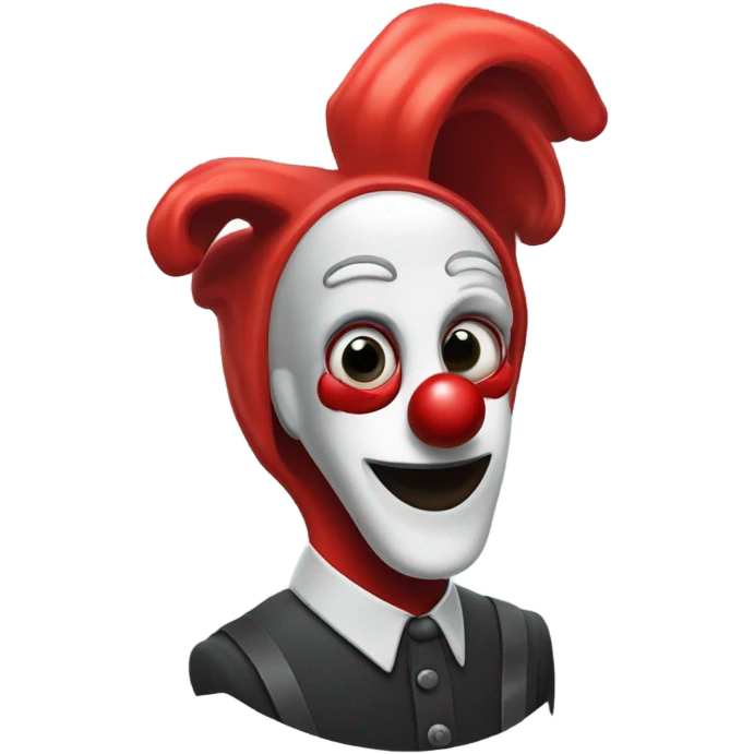 clippy with a red clown n emoji