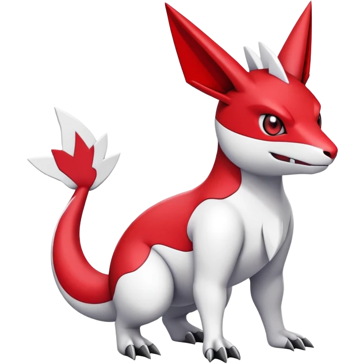  Cute Guilmon-Zangoose-Fakémon-hybrid-creature (full body)  emoji